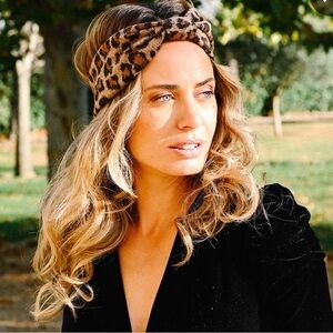 Leopard Print Twist Headband